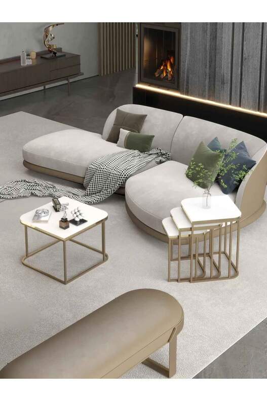 Damla Center and Zigon Coffee Table Set