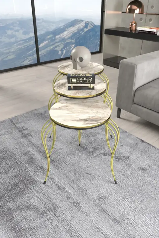 Zigon Coffee Table Luxury Double Gold