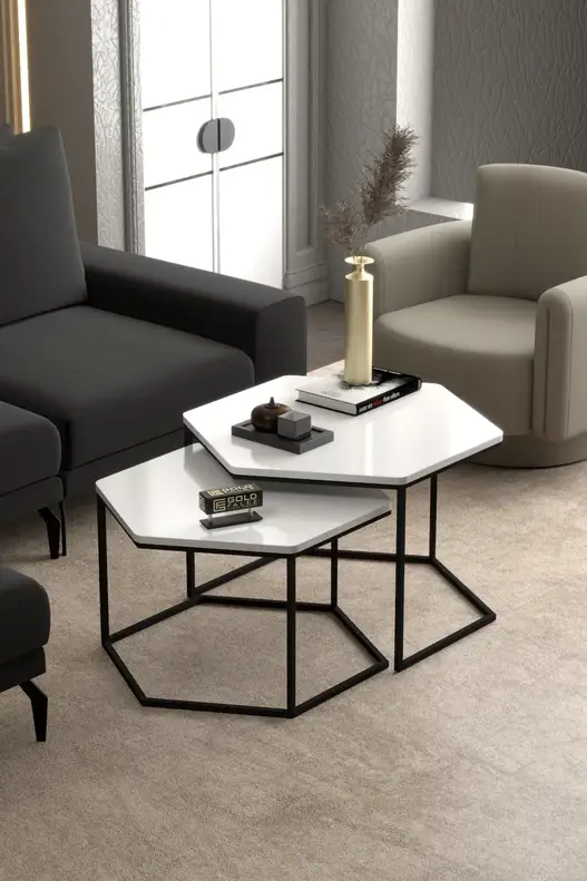 Hexagonal Double Lux Coffee Table