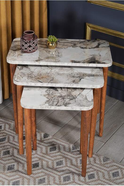 Wooden Square Zigon Coffee Table