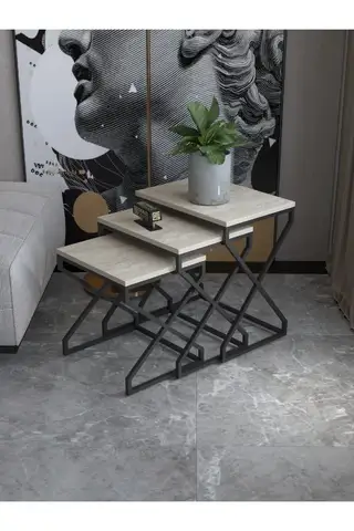 V Lux 3'lü Zigon Sehpa