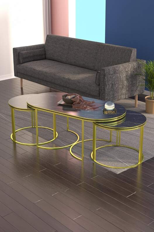 Double Gold Full Moon Set of 3