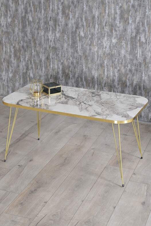 Gold Wire Centre Coffee Table Square