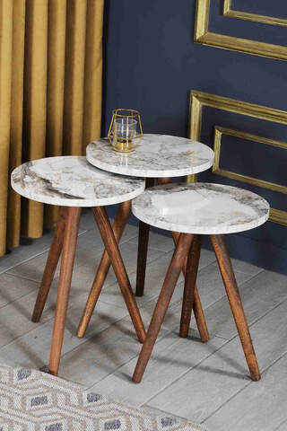 Wooden Zigon Coffee Table
