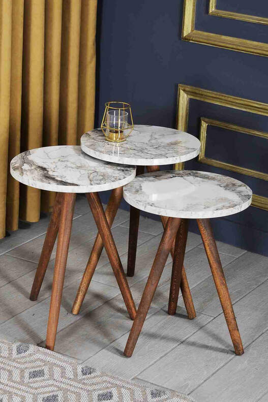 Wooden Zigon Coffee Table