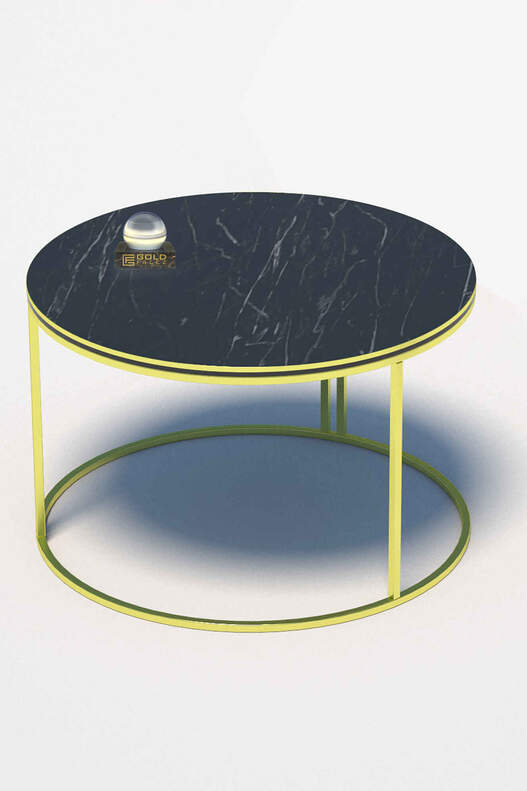 Middle Coffee Table Single Gold Luxury Special