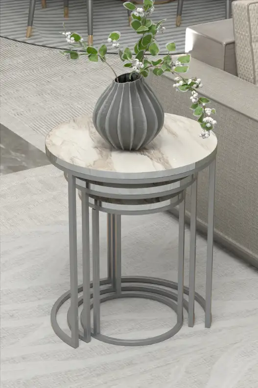 Zigon Coffee Table Silver C Lux