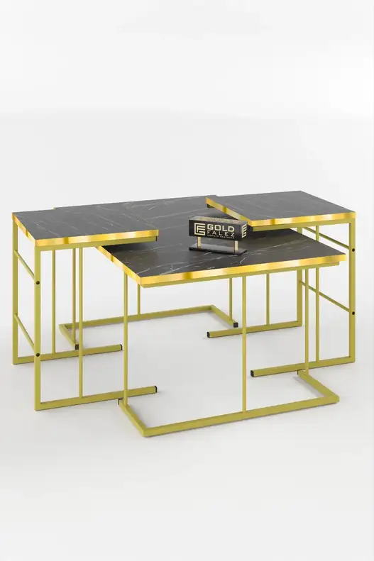 Solo Centre Coffee Table Zigon Coffee Table Gold Set
