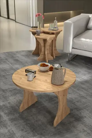 Centre coffee table and Zigon Coffee Table Cork Set
