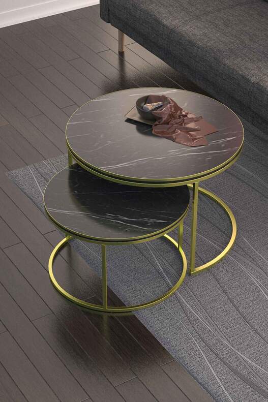 Coffee Table Double Gold Luxury Special
