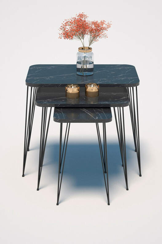 Black Wire Square Zigon Coffee Table