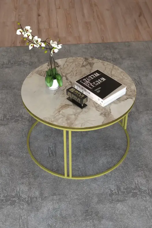 Middle Coffee Table Single Gold Luxury Special