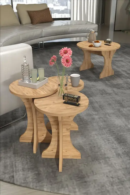 Centre coffee table and Zigon Coffee Table Cork Set