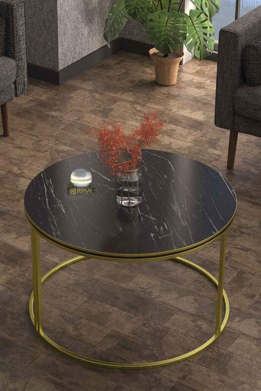 Middle Coffee Table Single Gold Luxury Special