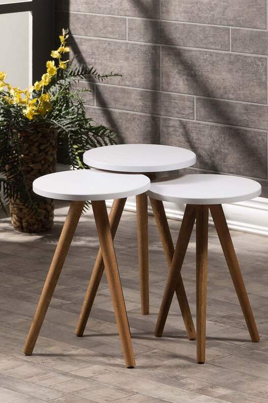 Square Lathe Zigon Centre Coffee Table Set