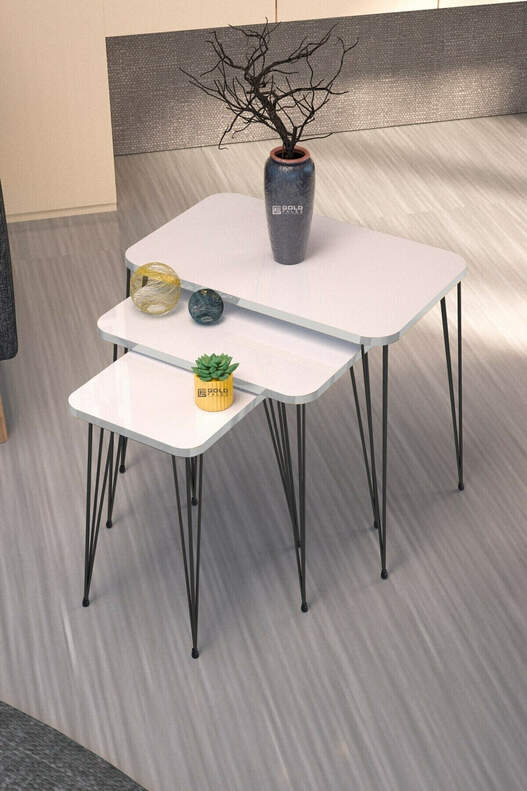 Black Wire Square Zigon Coffee Table
