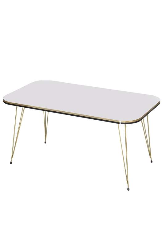 Gold Wire Double Gold Centre Coffee Table Square