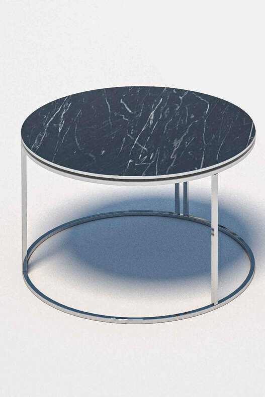 Middle Coffee Table Single Silver Luxury Special