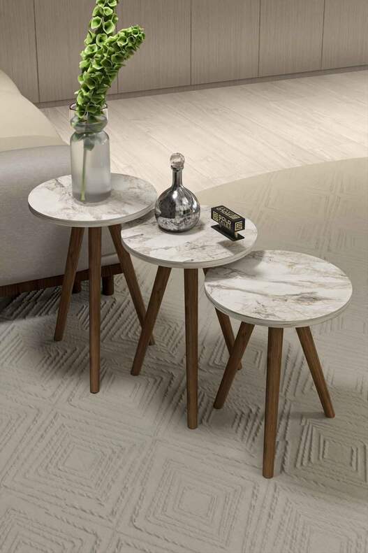 Wooden Zigon Coffee Table