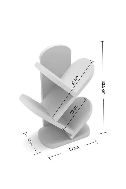3 Shelf Desktop Bookcase