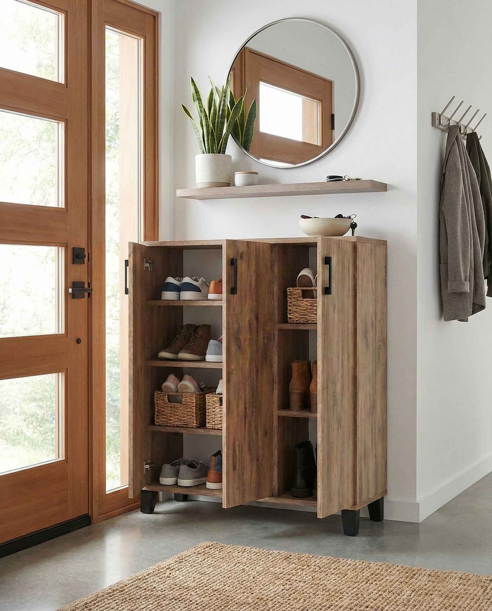 3 Kapaklı Ayakkabılık - Detay