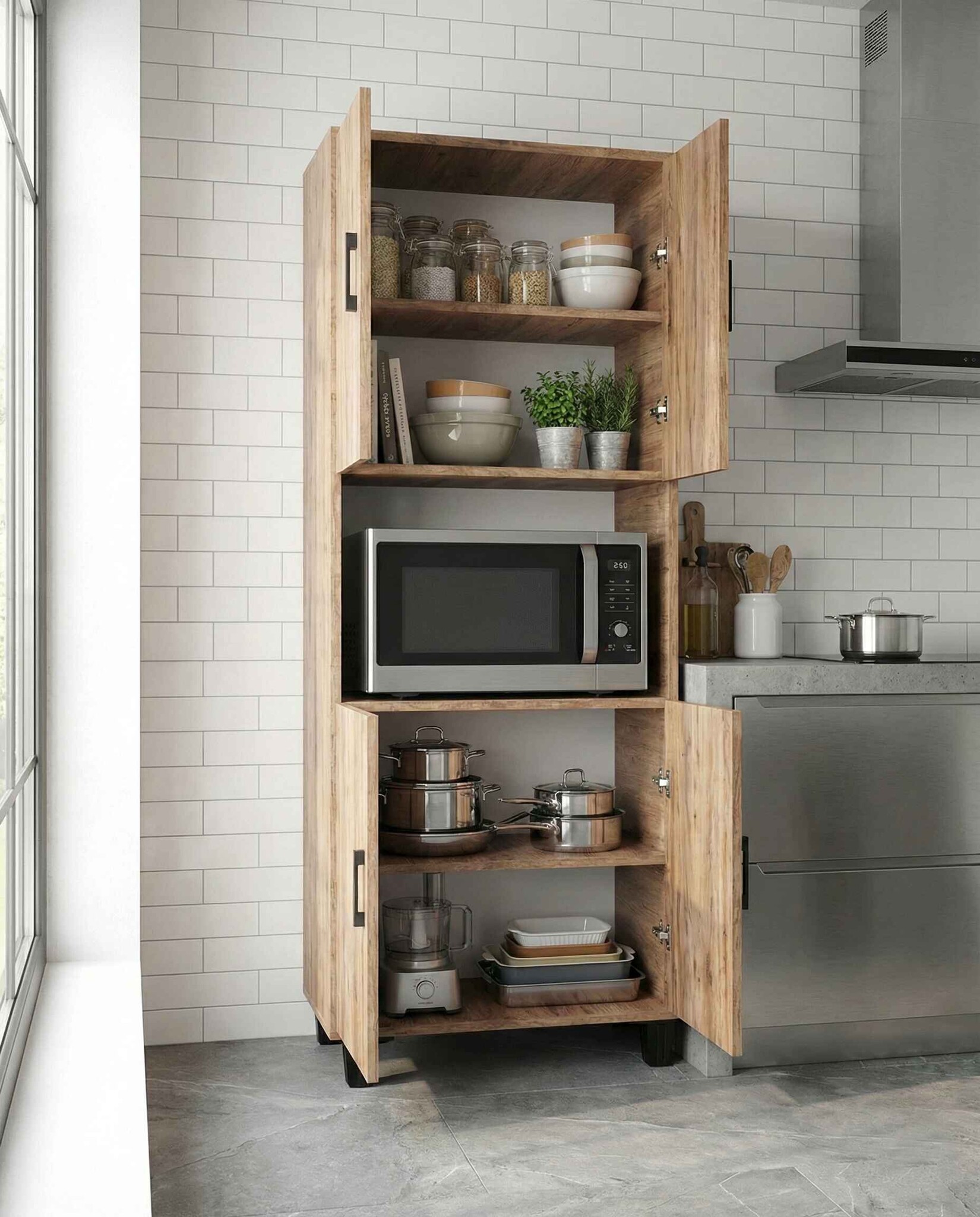 Dikey Fırın Dolabı 170 cm - Ön Görünüm