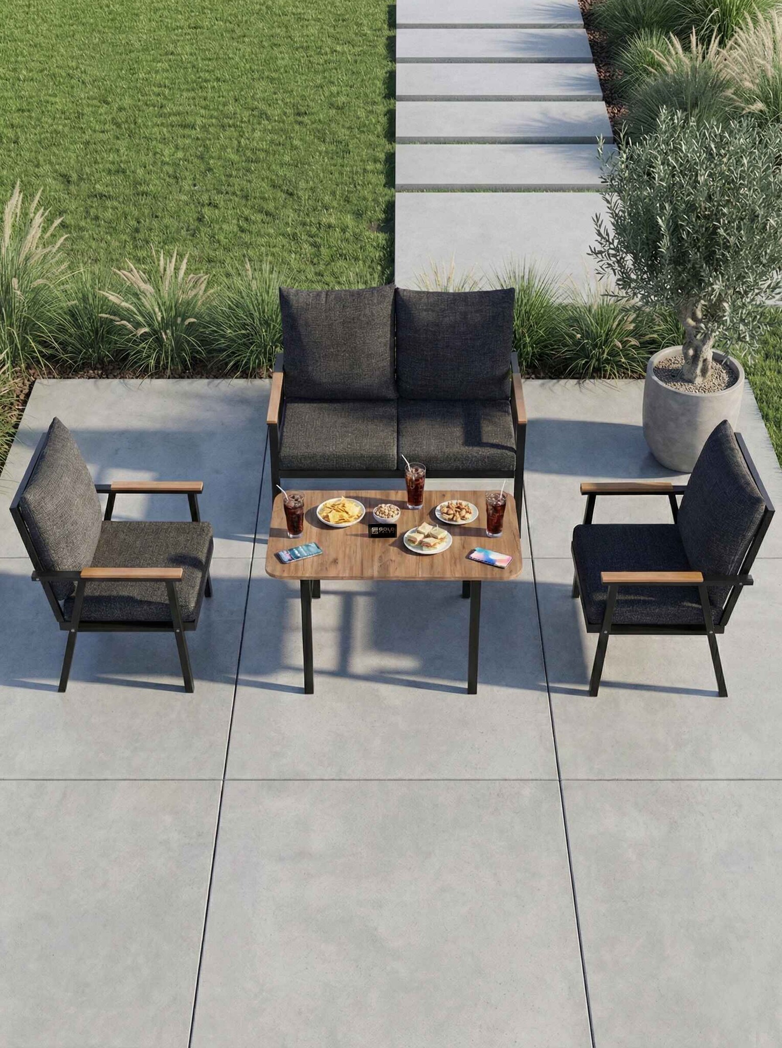 Bahçe Masa Takımı - Farklı Açı