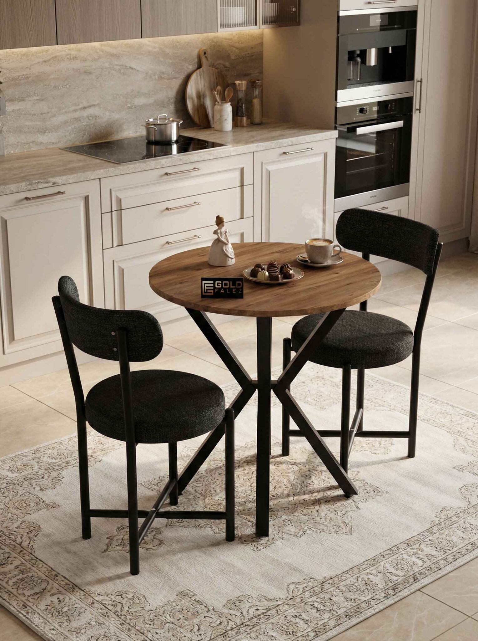 Teddy Masa Takımı 70Çap - Detay