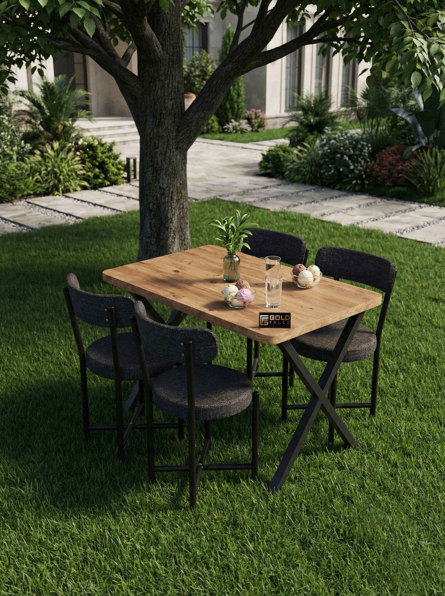 Teddy Masa Takımı 70x110 cm - Farklı Açı