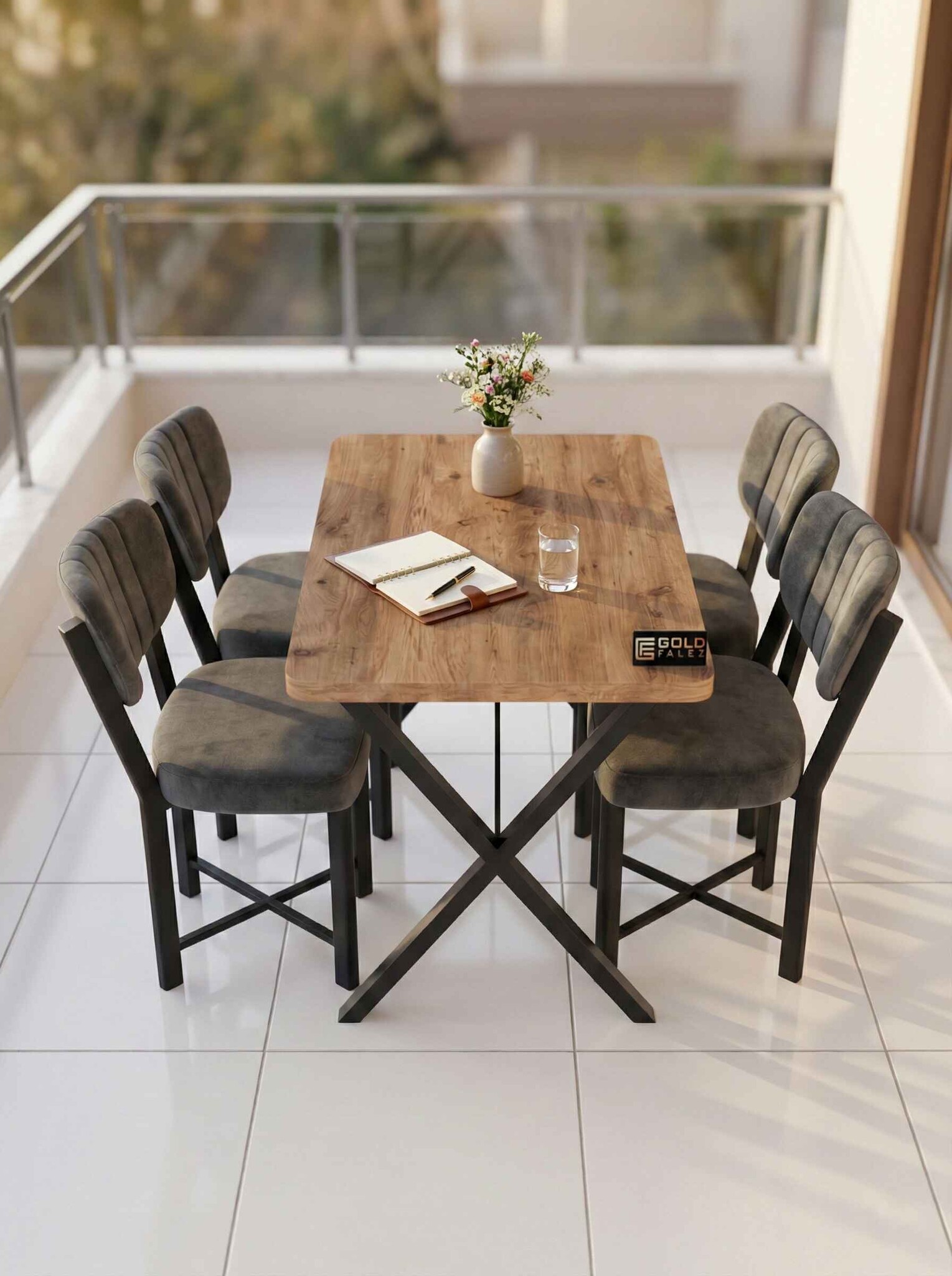 Elma Masa Takımı 70x110 cm - Detay