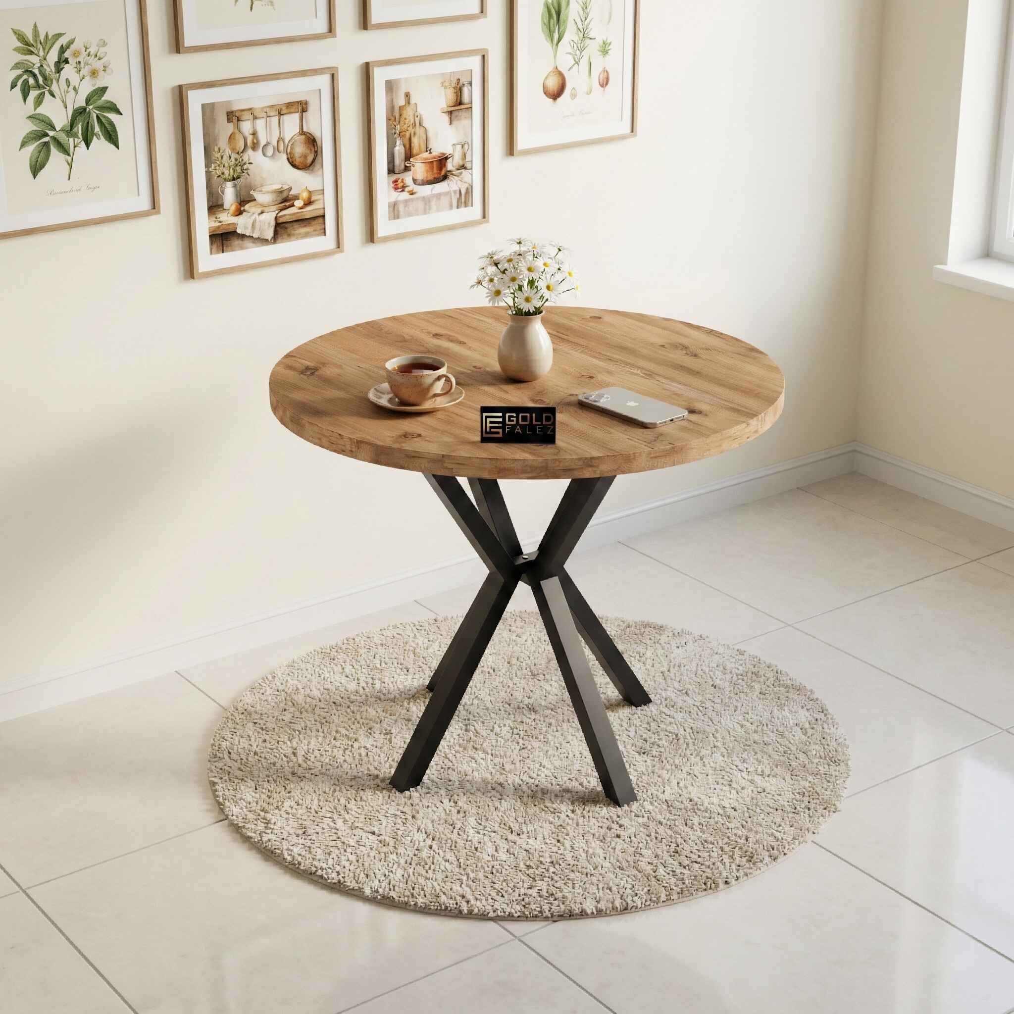 Masa 90 Çap - Ön Görünüm