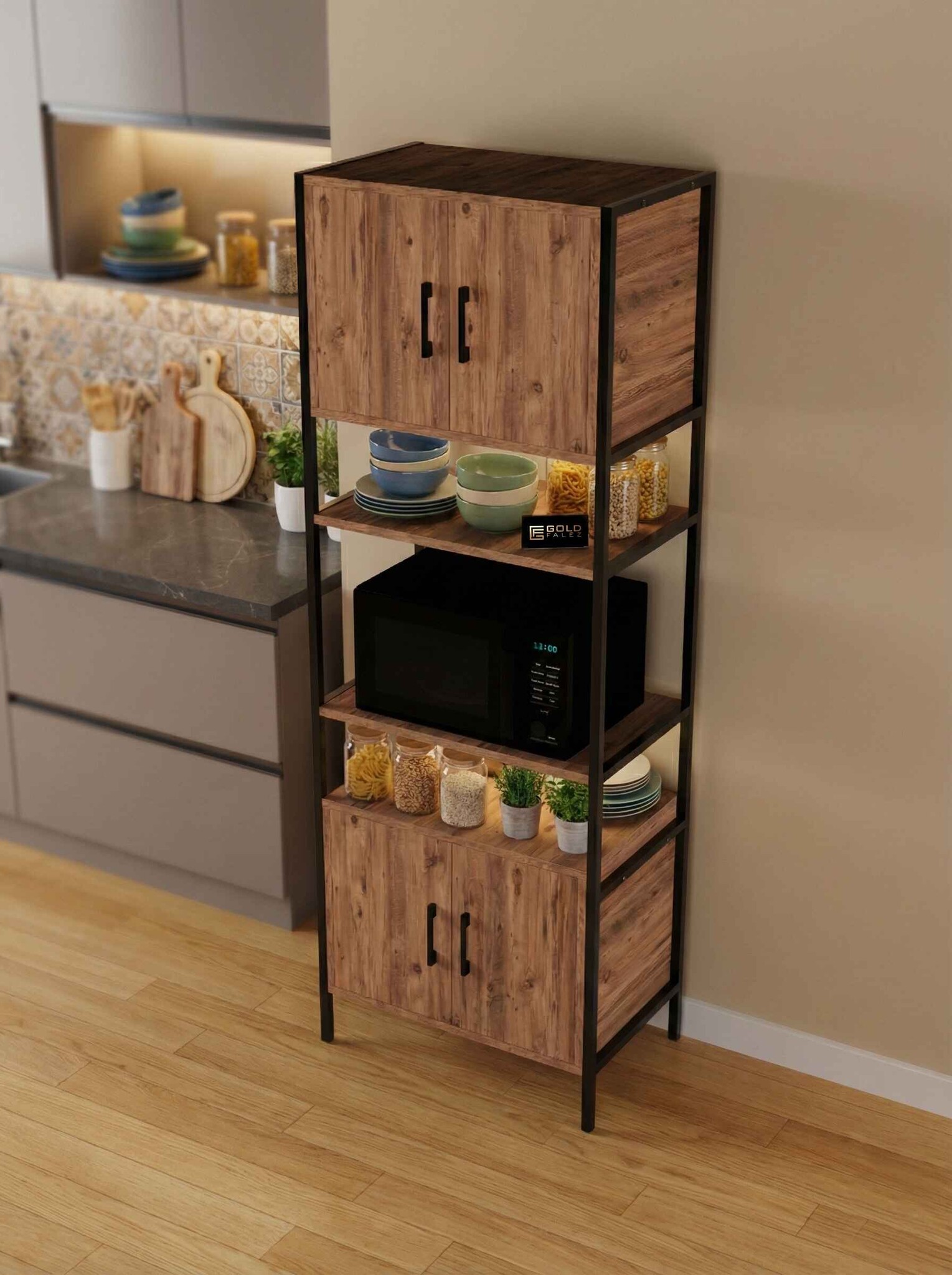 Metal Fırın Dolabı 180cm - Detay