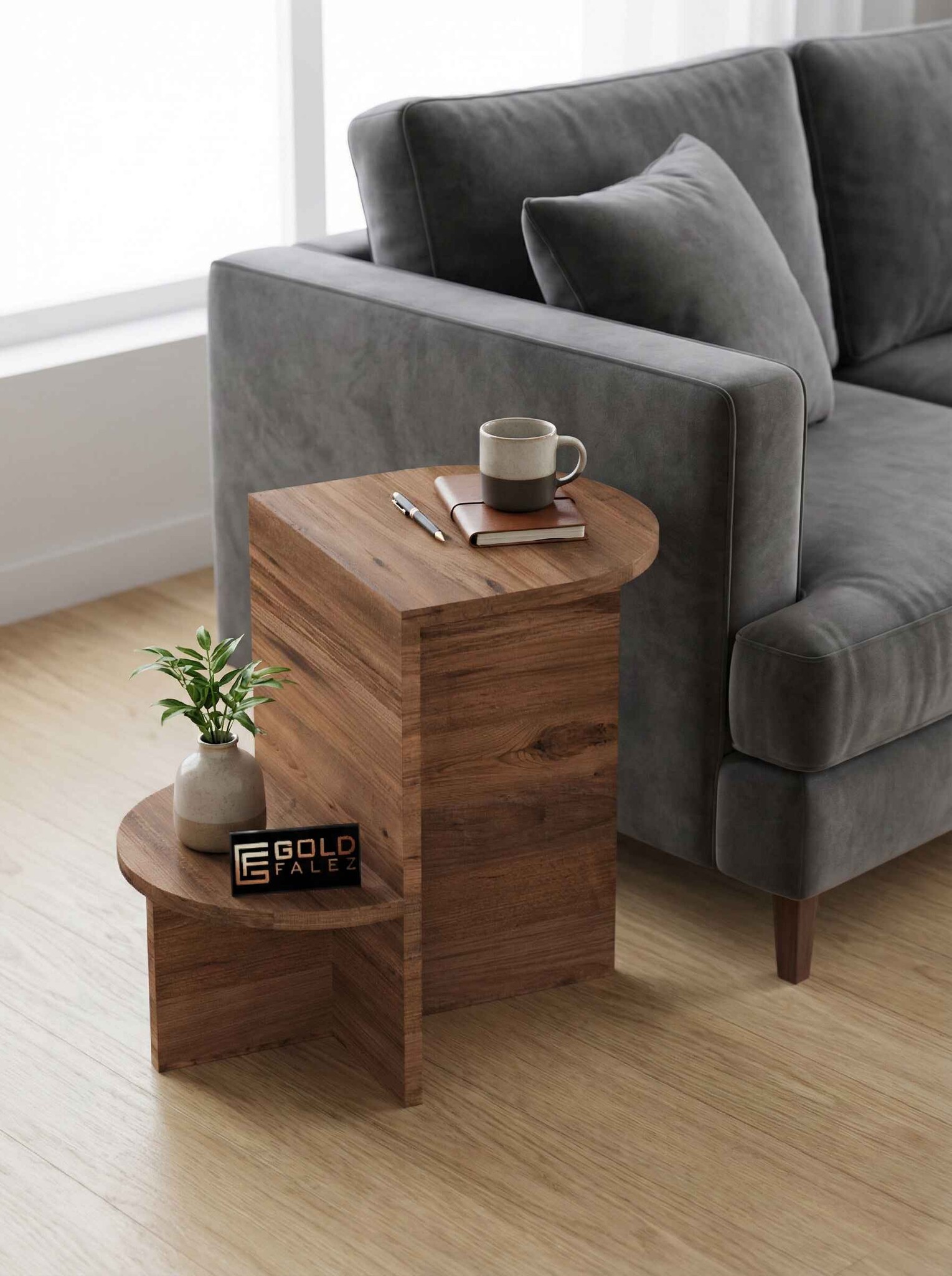 Setro Yan Sehpa - Ön Görünüm